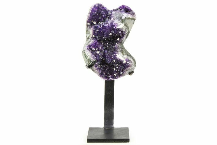 Amethyst Geode With Metal Stand - Uruguay #306929